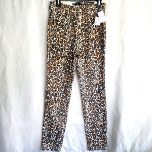 NWT VOLCOM Leopard Superior Stretch Skinny High Rise Jeans